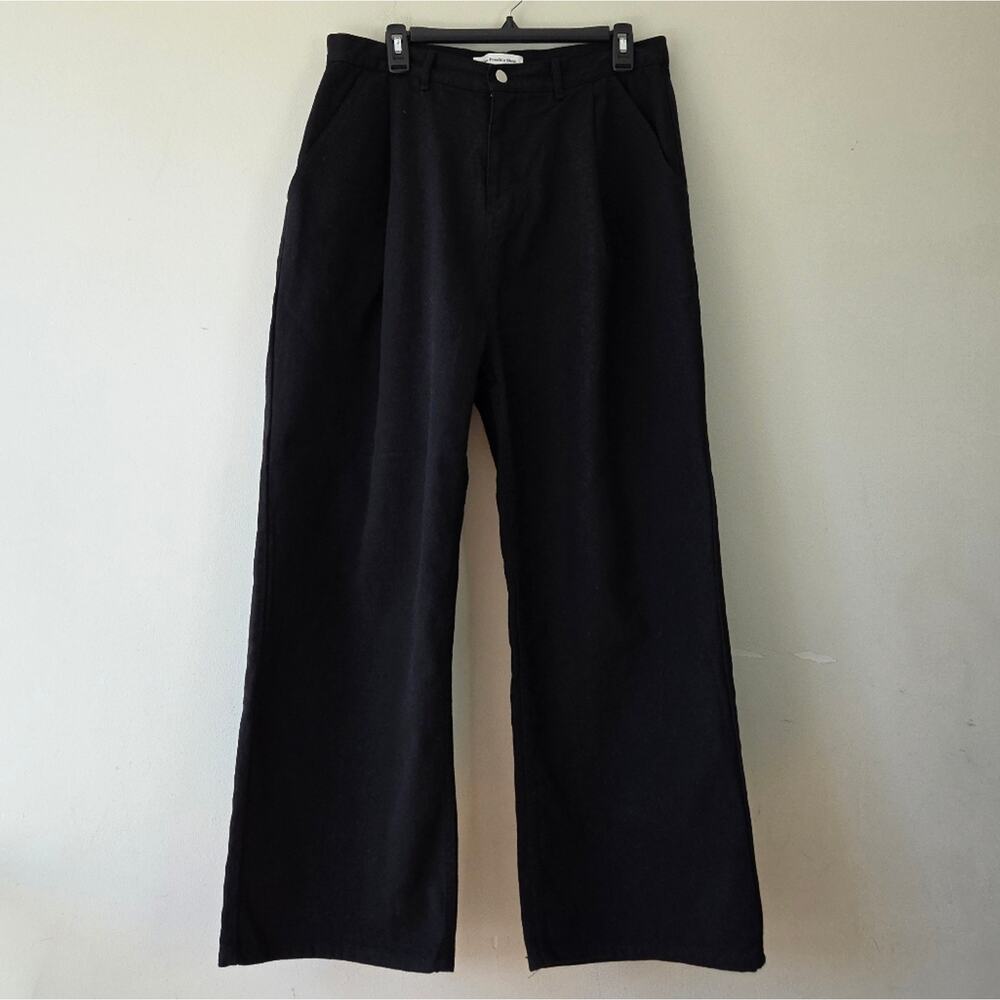 the Frankie Shop Drew Denim Pants in Black Large - Picture 2 of 7